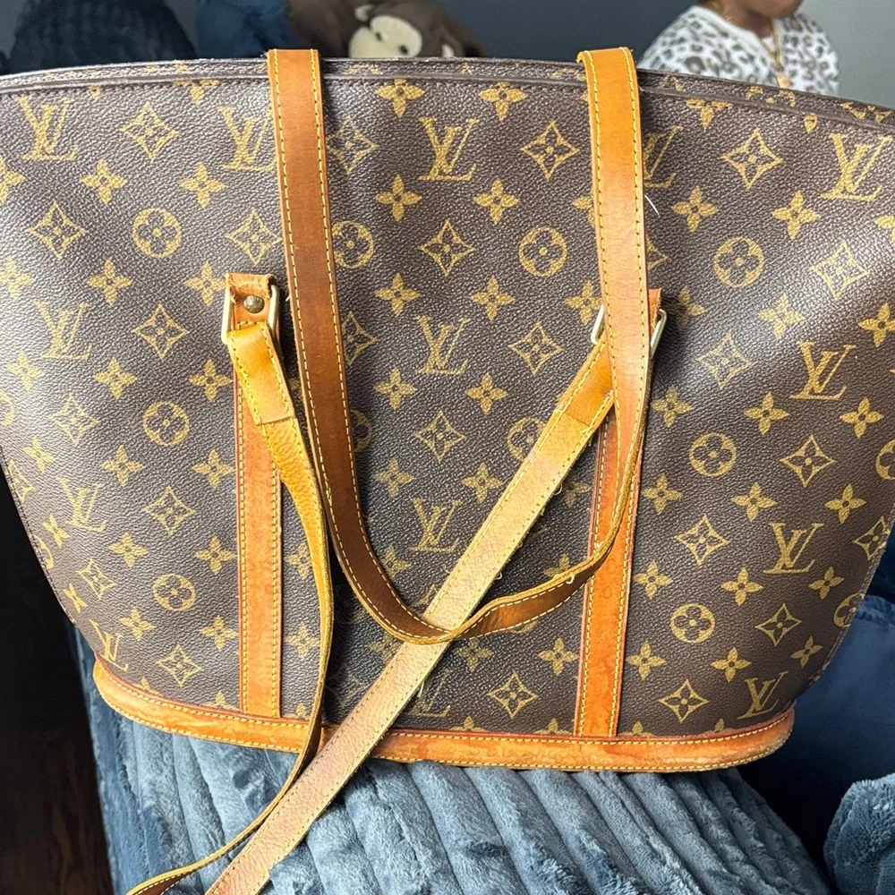 Louis Vuitton Brown and Tan Monogram Tote